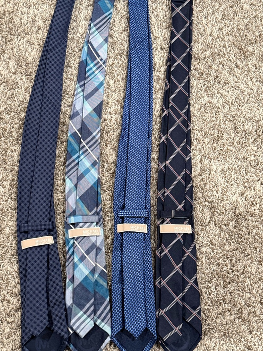 Michael Kors Navy & Blue Men's Tie Set - 4pc